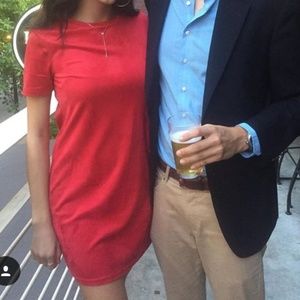 Zara Red Velvet Dress